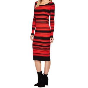 BB Dakota Bodycon Striped Long Sleeve Dress Size S